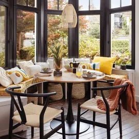 Atmosphera - Esstisch Elias - Metall und Holz D100 cm Créateur d'intérieur