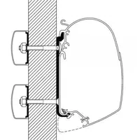 Thule Omnistor 5200/8000/4200 Flat Adapter, 40cm, 5 Stück