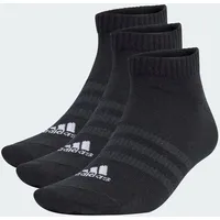 adidas Thin and Light Sportswear Low-Cut Socken, 3 Paar Black / White 46-48