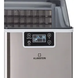 Klarstein Eiswürfelmaschine für Zuhause Camping Gastro, Schnelle Mini Eiswürfelmaschine Klein, Profi Eismaschine für Große Kleine Klare Eiswürfel, Selbstreinigend mit 3,2l Eiswürfelbehälter,