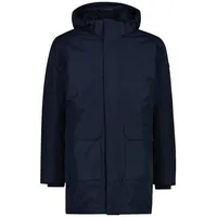 CMP Man Padded Parka Zip Hood black blue (N950)