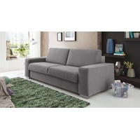 Schlafsofa beige mit innenliegender Matratze - Telmo