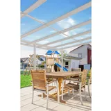 Gutta Terrassendach Premium 813 x 406 cm weiß/sicherheitsglas/klar