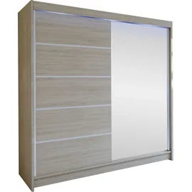 Mirjan24 Schiebetürenschrank Talin III 2-türig 200 x 210 x 60 cm Beige