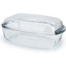 Pyrex Glasbräter Auflaufform Oval 7 L Transparent