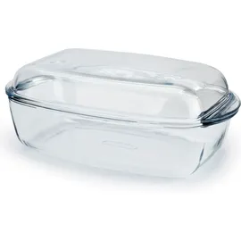 Pyrex Glasbräter Auflaufform Oval 7 L Transparent