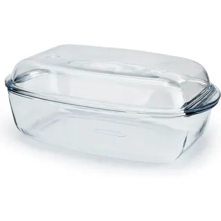 Pyrex Glasbräter Auflaufform Oval 7 L Transparent