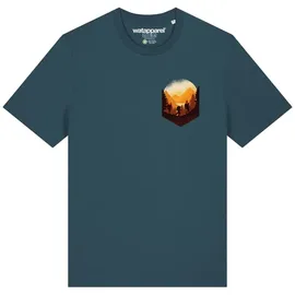 wat? APPAREL T-Shirt Hiking in the mountains in Petrol | Gr.: 56