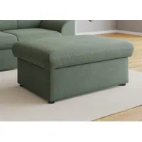 DOMO collection Hocker »Topper«, mit Wellenunterfederung, auf Kunststoffgleitern grün