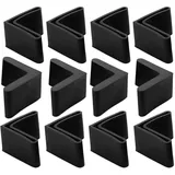 12x Gummifüße Möbelfüße Dreieckiger Ärmel Fußpad Deckel Fußkappen Schutz 25x25mm