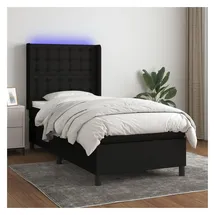 vidaXL Boxspringbett 100 x 200 cm Schwarz
