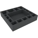 VARIA Group AGMEQN060BO - 295 mm x 295 mm x 60 mm Schaumstoffeinlage für Brettspiele - 16 Fächer