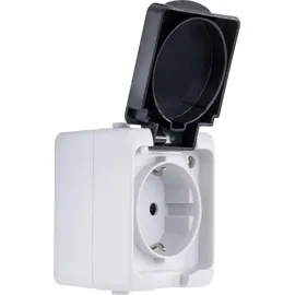 REV Ritter AquaMini Feuchtraum Steckdose IP54 Grau