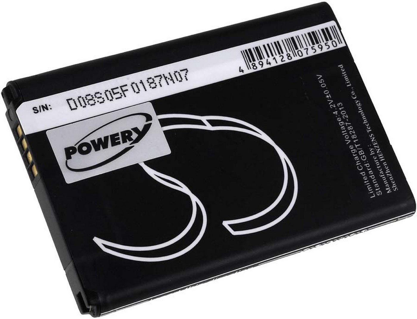 Powery Akku für LG Typ BL-59JH Smartphone-Akku 1650 mAh (3.7 V) schwarz