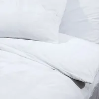 VidaXL Bettwäsche-Set Weiß 200x200 cm Baumwolle