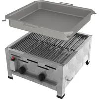 ChattenGlut ChattenGlut, Gasgrill, Gasbräter 2-flammig mit Rost und Pfanne