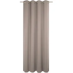 Vorhang WIRTH "Sunday", braun, B:142cm H:215cm, Baumwolle, Polyester, Gardinen, nach Maß