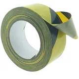 varivendo Klebeband Gewebe Warnband 50 mm x 25 m Schwarz/Gelb