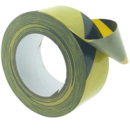 varivendo Klebeband Gewebe Warnband 50 mm x 25 m Schwarz/Gelb