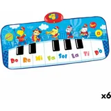 Big Buy Cooking Winfun Toy Piano 90 x 0,5 x 38 cm Blau Tiere (6 Stück)