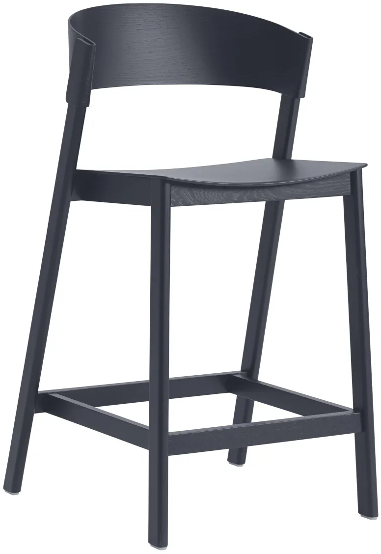 Muuto Cover Barhocker, höhe 65 cm, midnight blue