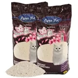 Lyra Pet 2 x 15 Liter Lyra Pet® SilverCat® Katzenstreu Bentonit mit Aktivkohle