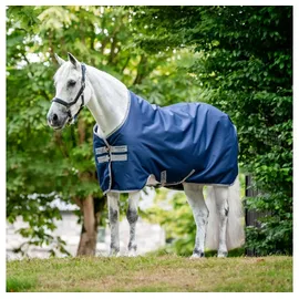 Horseware Ireland Amigo Ripstop 900D Fleece Lined 50g 130cm, Navy/Titanium Grey
