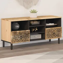 TV-Schrank 100x33x46 cm Massivholz Mango