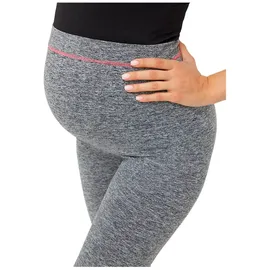 MAMA LICIOUS Mamalicious Fit Active Maternity Leggings, Medium Grey Melange L/XL