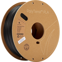 Polymaker PolyTerra PLA , Filamentgröße: 1.75mm, Gewicht: 1 kg, Farbe: Aschgrau