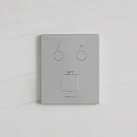 Kronenbach Smart Push Duschthermostat eckig für 2 Verbraucher Chrom 19046002CR