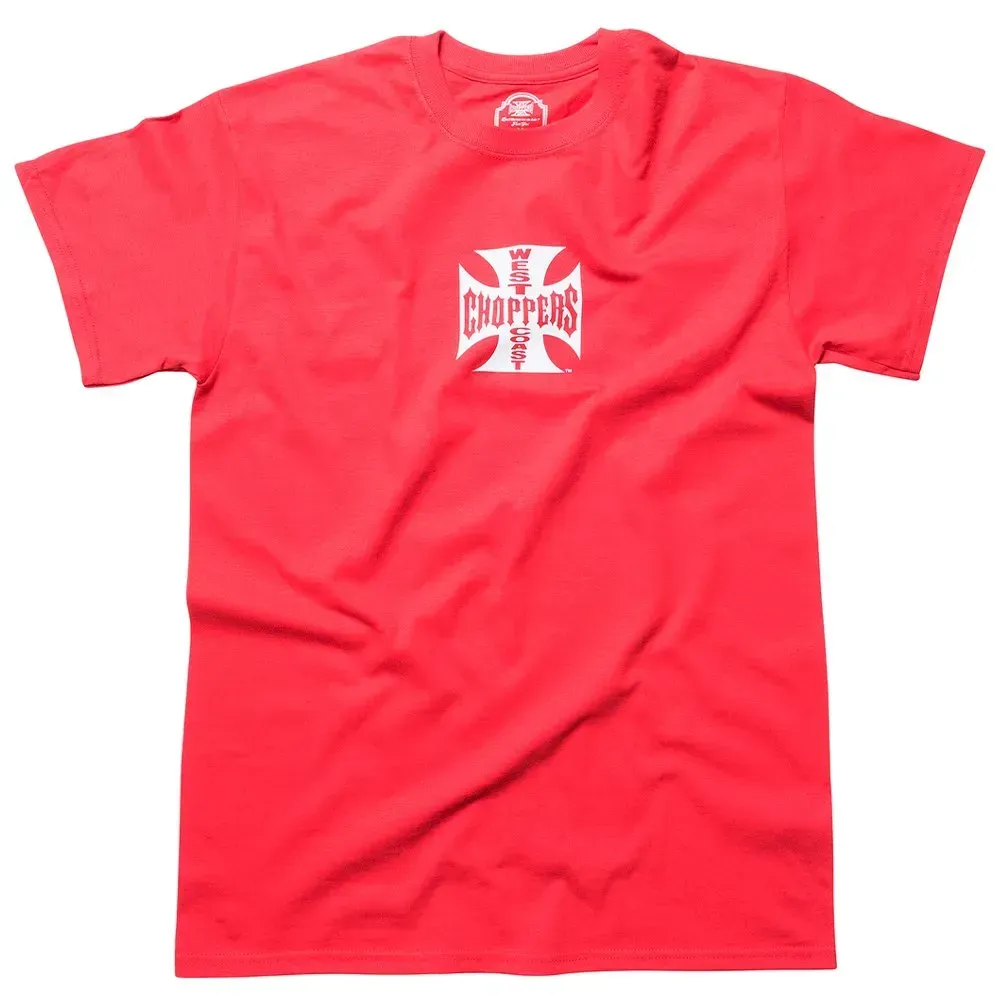 West Coast Choppers Og Atx Kurzarm-t-shirt - Red / White - 2XL