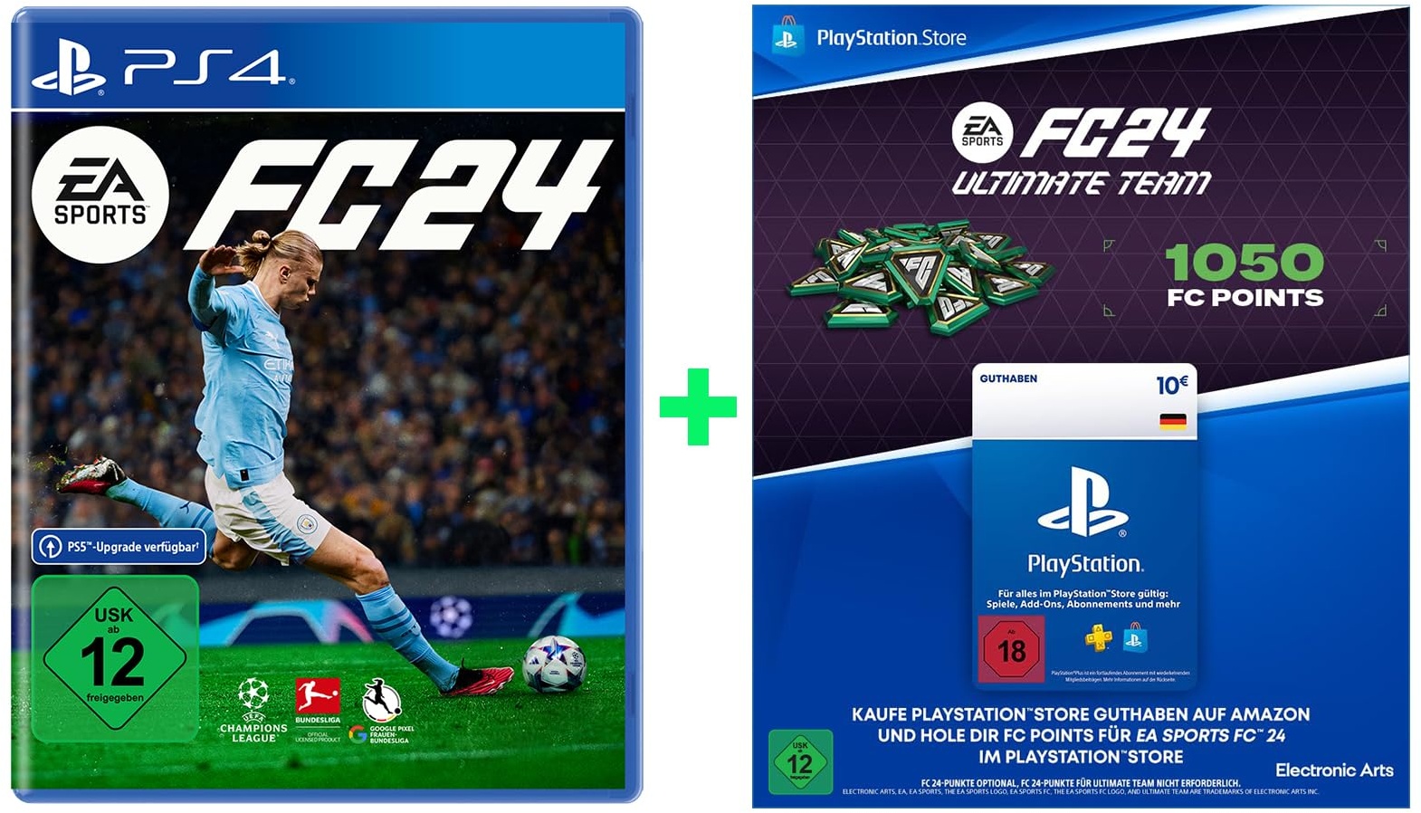 EA SPORTS FC 24 Standard Edition PS4 | Deutsch + 10€ PlayStation Store Guthaben für EA SPORTS FC 24 Ultimate Team | FC Points | Deutsches PSN Konto