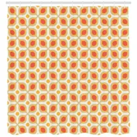 ABAKUHAUS Duschvorhang 70er Boho Geometric 175 x 220 cm