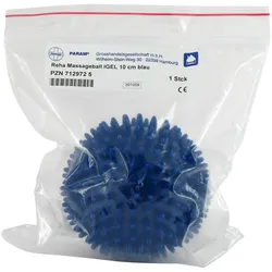 Massageball Igel 10 cm blau