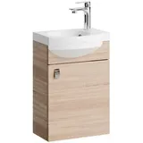 Planetmöbel Waschtisch Waschtischunterschrank 40cm Sonoma Eiche braun 40 cm x 60 cm x 29 cm