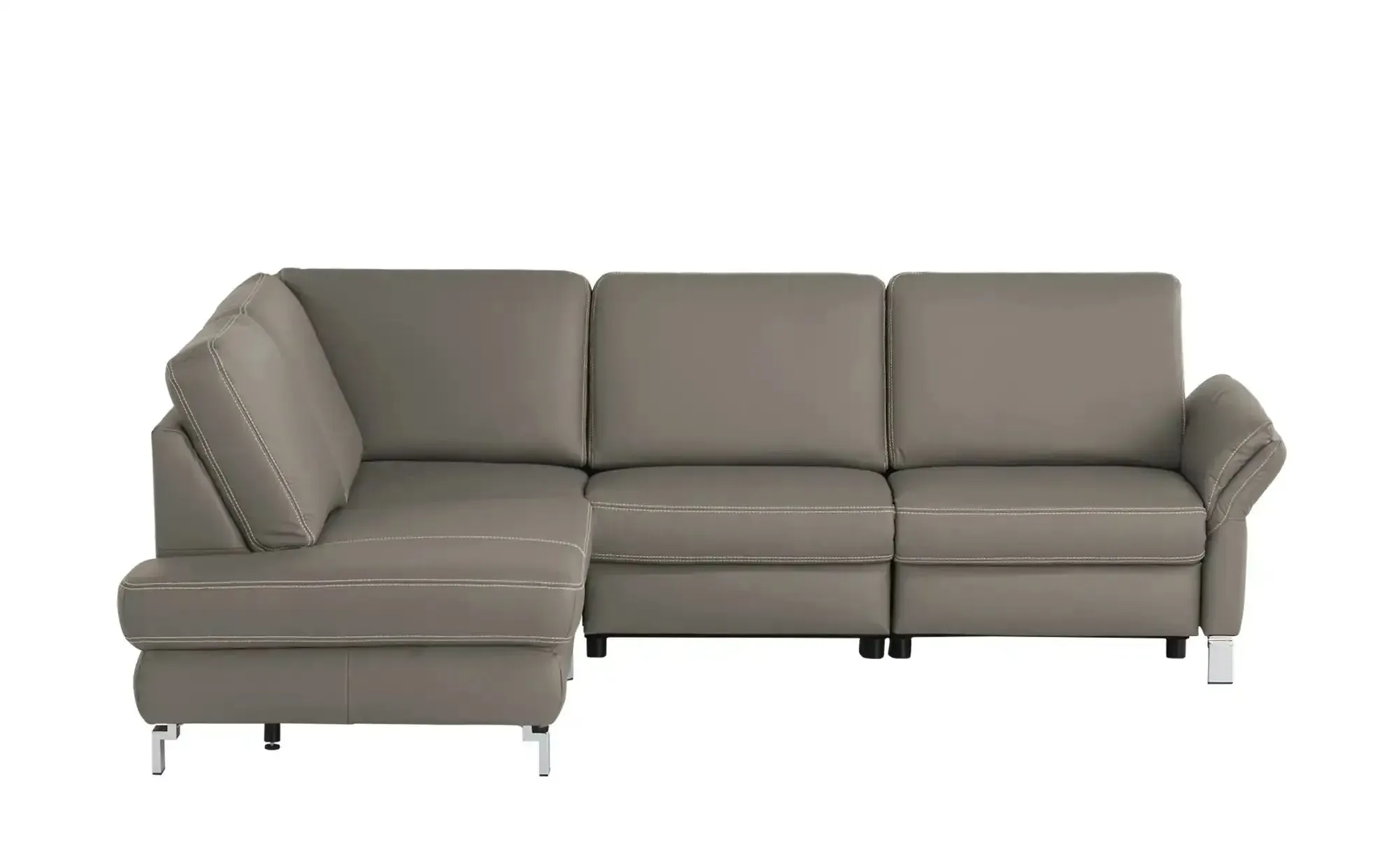 medium Ecksofa  Medium Plus , grau , Maße (cm): B: 265 H: 89 T: 200