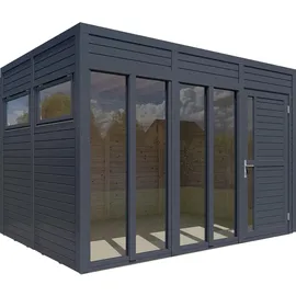 BERTILO Gartenbüro Cubus 3 Office 337 x 234 cm Anthrazit
