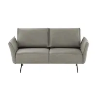 KOINOR Ledersofa  Vineto , grau , Maße (cm): B: 176 H: 110 T: 88