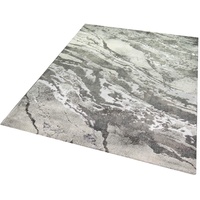 Teppich-Traum moderner Designerteppich im Marmor Design | Wohn- & Schlafzimmer | grau Creme, Größe 120x170 cm