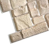 Untitled 3D PVC Wandpaneele/Deckenpaneele, Beige Shell Stone, 1 Platte, Steinoptik | STM