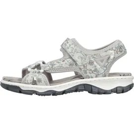 Rieker Riemchensandale Damen Hellgrau Multicolor 40