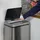 Relaxdays Mülleimer 50 l Silber