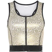 LASCANA Crop-Top Gold/Weiß XS