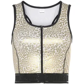 LASCANA Crop-Top Gold/Weiß XS