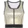 LASCANA Crop-Top Gold/Weiß XS