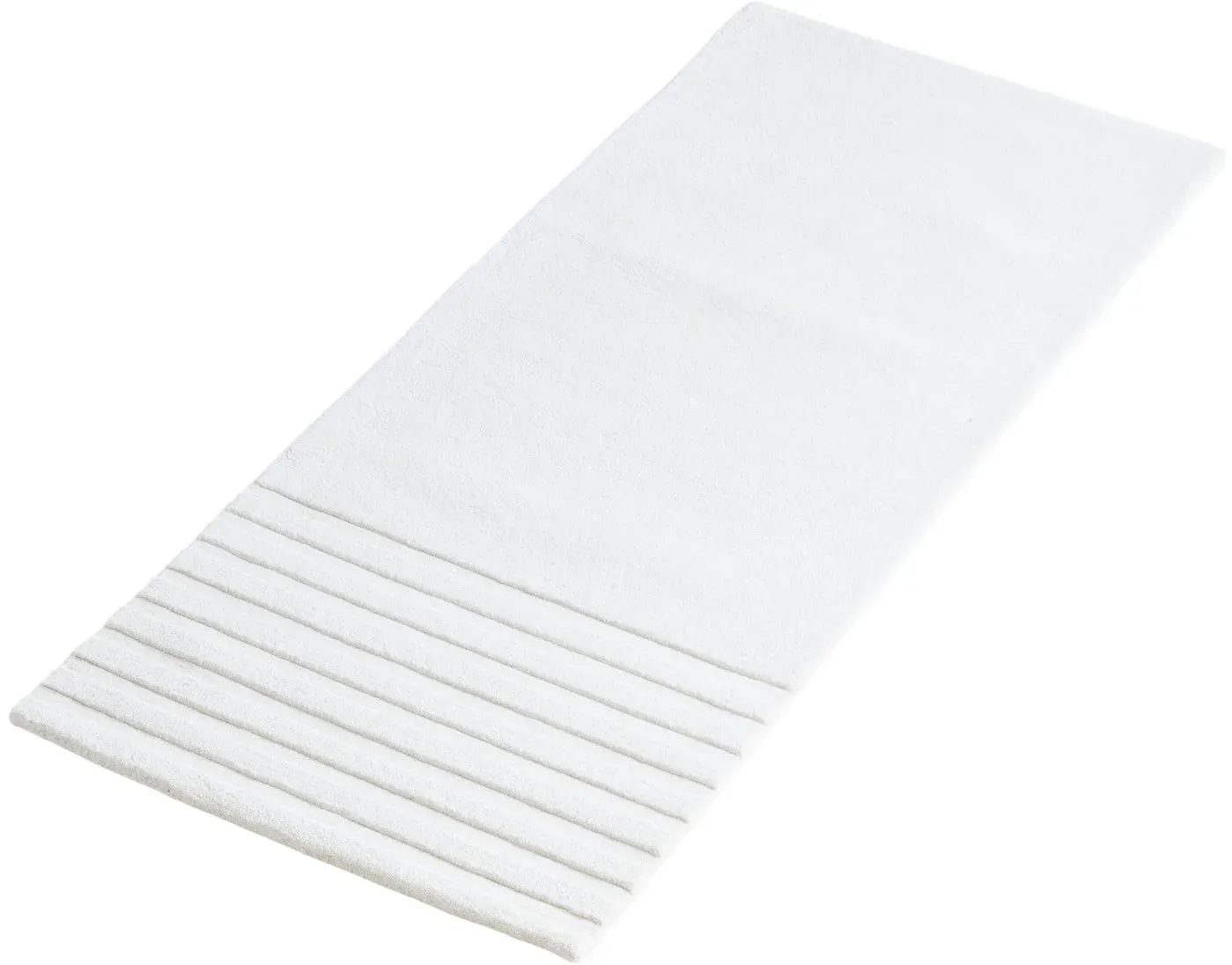 Teppich/Läufer Woud, Kyoto, Weiß, für Wohnzimmer, Stoff / Textil, Design - 200 - 80 - 1.8