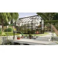 Vitavia Gewächshaus Uranus 11500 Schwarz 11,5 m2 inkl. Fundament