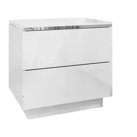 lookway Nachtschrank Aurora II 50 x 48 x 37 cm Weiß