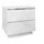 lookway Nachtschrank Aurora II 50 x 48 x 37 cm Weiß